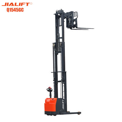 chất lượng  UL Electric Reach Walkie Stacker Standing On 1500kg Lifting Height 4500mm nhà máy sản xuất